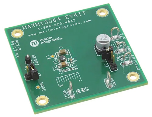 Maxim MAXM15064EVKIT# 5-volt DC output evaluation kit Image of Maxim MAXM15064EVKIT# 5-volt DC output evaluation kit
