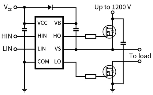 Two switches are alternatingly driven Diagram of two switches are alternatingly driven