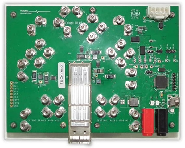 Multilane dev platform designed for use with next-generation 800 G transceivers Image of Multilane dev platform designed for use with next-generation 800 G transceivers
