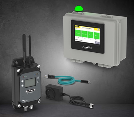 Banner wireless (left) and wired (right) IIoT sensor network gateways Image of Banner wireless (left) and wired (right) IIoT sensor network gateways