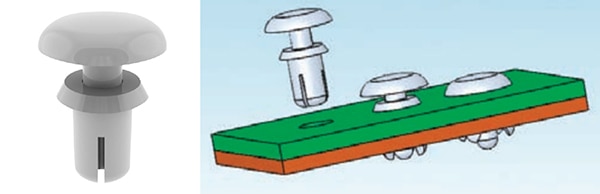 SR-3075W snap rivet Immagine del rivetto a scatto SR-3075W