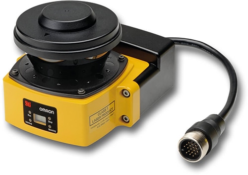 Omron low-power safety laser scanner Image of Omron low-power safety laser scanner