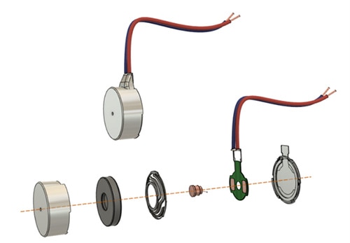 Exploded view of an LRA Image of exploded view of an LRA