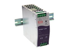 Image of MEAN WELL WDR-120 Series 120 W Ultra-Wide-Input Industrial DIN Rail Power Supplies