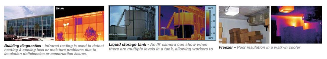 Thermal Imaging Applications – Building Diagnostics, Liquid Storage Tank, Freezer