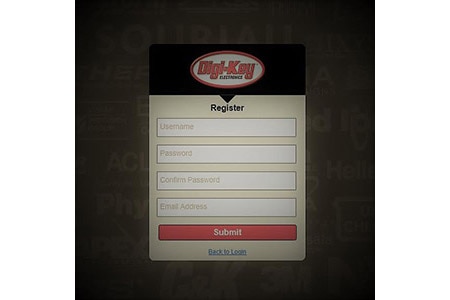 Registration at DigiKey Image of Registration at DigiKey