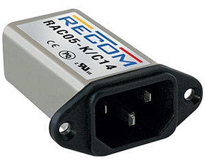 RECOM’s C14 power supply in IEC connector (Image source: RECOM)