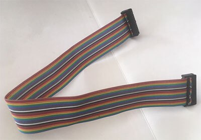 multicolored flat cable