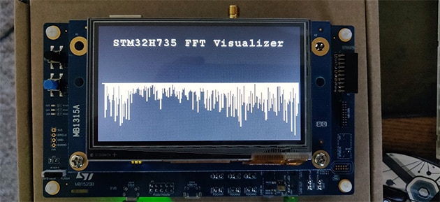Visualizer displayed on Discovery kit