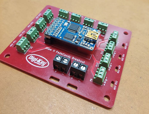 Fully populated custom breakout board