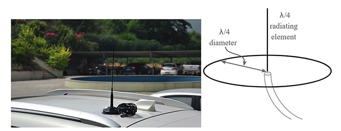 Long wire or whip antenna arrangement