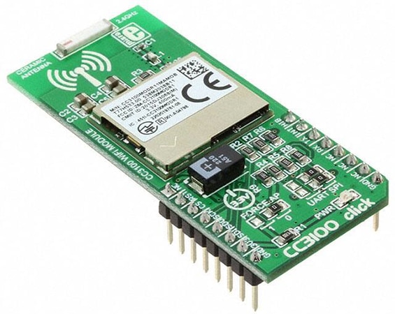MikroElektronika's CC3100 Click Wi-Fi mikroBUS expansion board