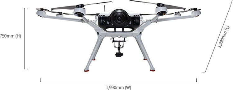 Doosan Mobility Innovation's DS30 eight-rotor drone