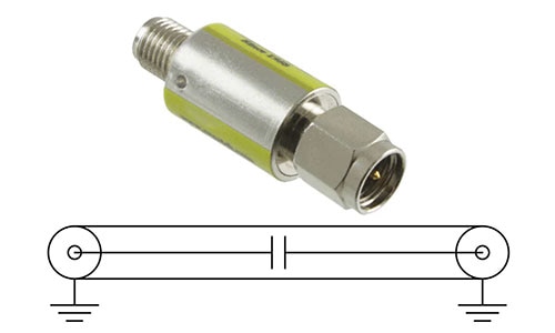 Crystek's CBLK-300-3 inner conductor DC block