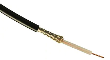 50 Ω RG-58 cable having a 20 AWG solid inner conductor