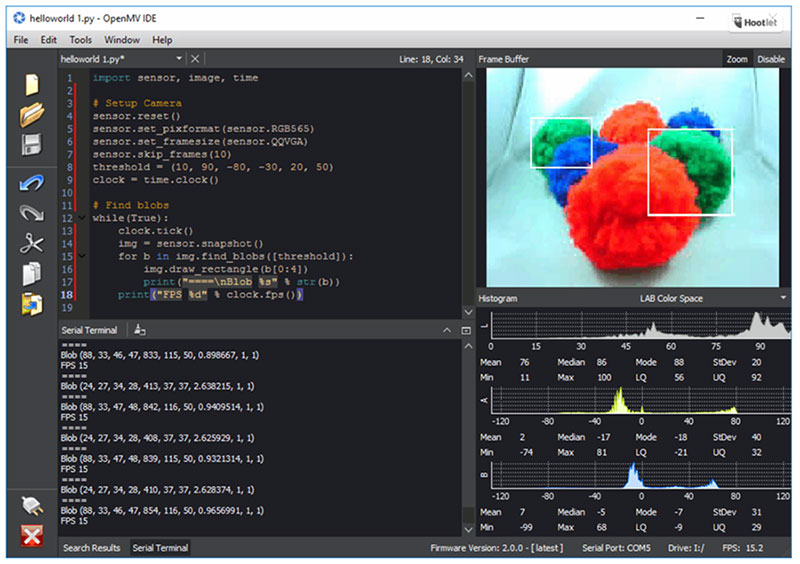OpenMV development environment