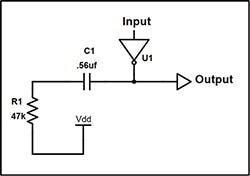 First step RC pulse generator