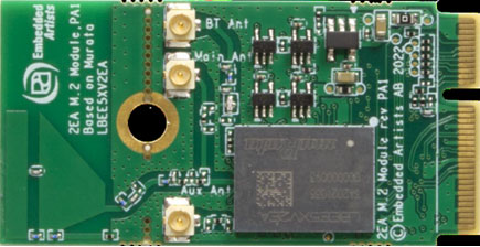 The EAR00413 evaluation board for the AIROC CYW55573 comes in an M.2 form factor
