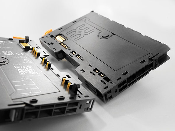 The I/O System IP20 u-remote modules use a pluggable design that connects directly without a backplane