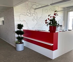Munich Office - Reception Area Image of Munich Office - Reception Area