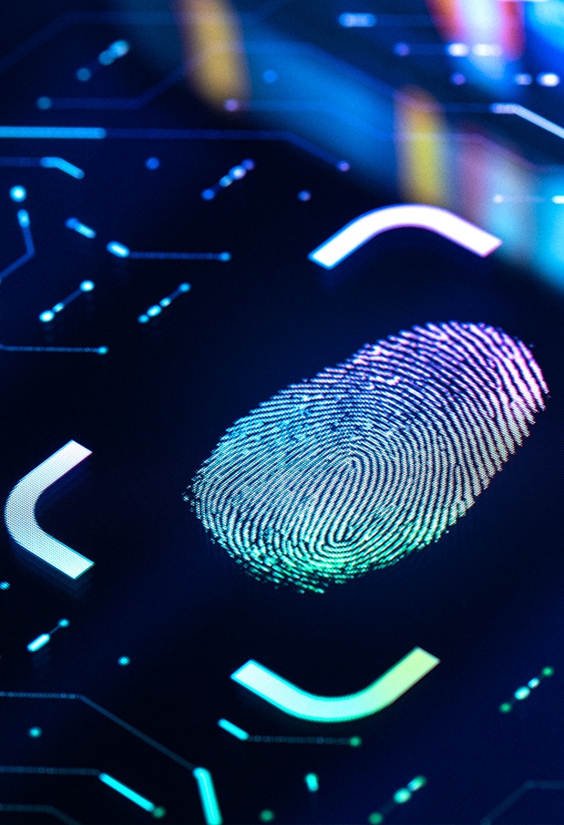 Thumbprint on scanner