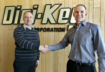 Berhard Huber, VP of Sales for Micronas with David Stein, VP, Global Semiconductors at Digi-Key Berhard Huber, VP of Sales for Micronas with David Stein, VP, Global Semiconductors at Digi-Key