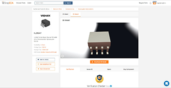 Vishay 3D Model on SnapEDA Image of Vishay 3D Model on SnapEDA