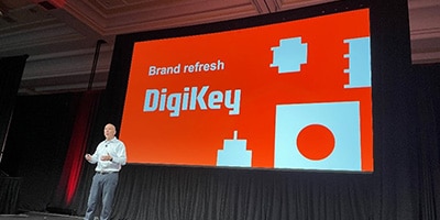 DigiKey unveiled its updated logo and brand system during the 2023 EDS Leadership Summit Image of DigiKey unveiled its updated logo and brand system during the 2023 EDS Leadership Summit