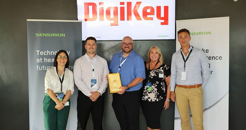 Image of DigiKey Receives Sensirion Global Distribution Excellence Award