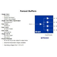 Diagram of clock distribution output Fanout Buffers