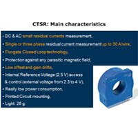 A list of features and benefits of the CTSR and an image of a CTSR transducer CTSR Features and Benefits