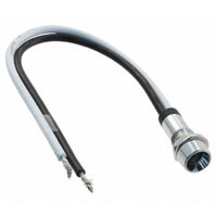 Panel mount green LED with 6 inch leads LED Green Panel Mount 6"Leads with Connector