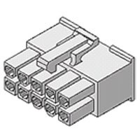 Straight receptacle housing Mini-Fit Jr.