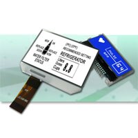 Two monochromatic chip on glass LCD displays Chip-on-Glass LCD