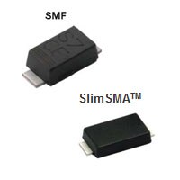 An example of an SMF and SlimSMA package diodes from Vishay Fred Pt Die Technology in eSMP Packages