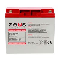 Zeus Standard LiFePO4 Batteries Image of Zeus Standard LiFePO4 Batteries