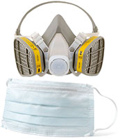3M's Respirator Masks - Reusable and Disposable Image of 3M's Reusable and Disposable Respirators and Masks