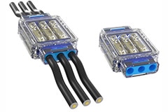 Image of KYOCERA AVX's 9289-000 Series 3-way Waterproof Wire-to-Wire Connectors