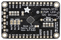 Image of Adafruit's IS31FL3731 Matrix LED Driver Breakout Board