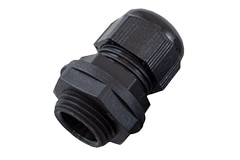 Image of Alpha Wire's Black Cable Glands