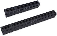 Amphenol FCI PCIe® Gen 6 Card Edge connectors Image des connecteurs de carte enfichables PCIe® Gen 6 d'Amphenol FCI