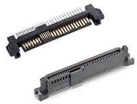 Amphenol ICC's SAS/PCIe® 4.0 (U.2 and U.3) Connectors Abbildung der SAS/PCIe-4.0-Anschlüsse (U.2 und U.3) von Amphenol ICC