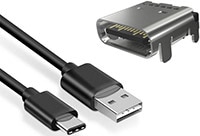 Amphenol ICC USB Type-C® Connector Image of Amphenol ICC USB Type-C® Connector