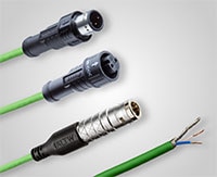Amphenol LTW's 3-3-3 Single-Pair Ethernet Cable Assemblies and Connectors Immagine dei cavi assemblati e dei connettori Single-Pair Ethernet 3-3-3 di Amphenol LTW