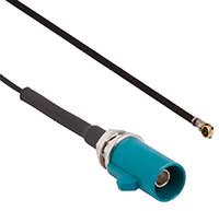 Amphenol RF FAKRA to AMC4 Cable Assemblies Image of Amphenol RF FAKRA to AMC4 Cable Assemblies