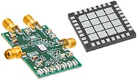 Analog Devices' ADMV1010/ADMV1011/ADMV1012/ADMV1014 MMIC Wideband Microwave Image des convertisseurs ADMV1010/ADMV1011/ADMV1012/ADMV1014 MMIC à large bande hyperfréquence d'Analog Devices