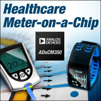 Analog Devices' ADuCM350 Health Meter-on-a-Chip Image of Analog Devices' ADuCM350 Health Meter-on-a-Chip