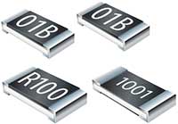 Bourns CRM-Q, CRS-Q, CMP-Q, and CHP-Q Series Thick Film Chip Resistors Immagine dei resistori in chip a film spesso serie CRM-Q, CRS-Q, CMP-Q e CHP-Q di Bourns