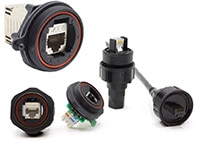 Bulgin Cat 8 Buccaneer Circular Data Connectors Image des connecteurs de données circulaires Buccaneer Cat 8 de Bulgin