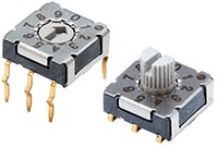 Same Sky's 7.2 mm Micro Rotary DIP Switches Image of Same Sky's 7.2 mm Micro Rotary DIP Switches
